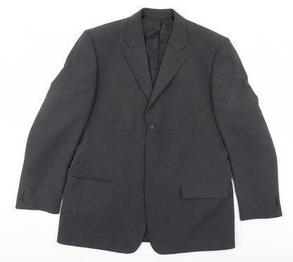 Preloved George Mens Grey   Jacket Blazer Size 42 - Front