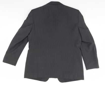 Preloved George Mens Grey   Jacket Blazer Size 42 - Back