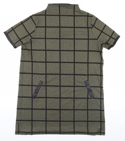Select Womens Brown Plaid  Pullover Jumper Size 14
