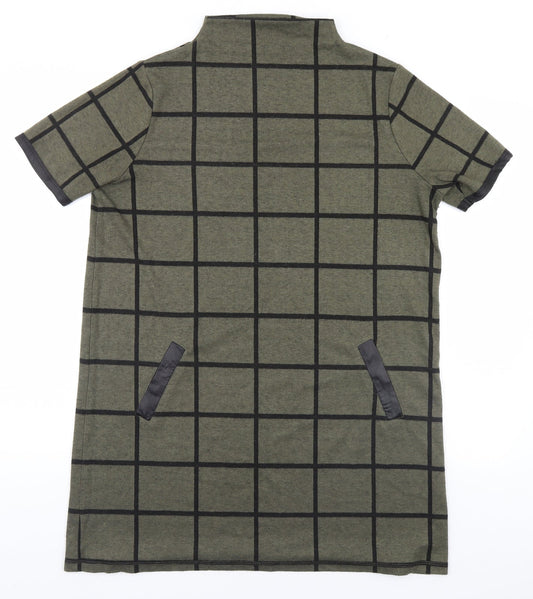Select Womens Brown Plaid  Pullover Jumper Size 14