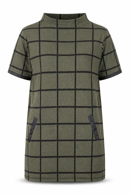Select Womens Brown Plaid  Pullover Jumper Size 14