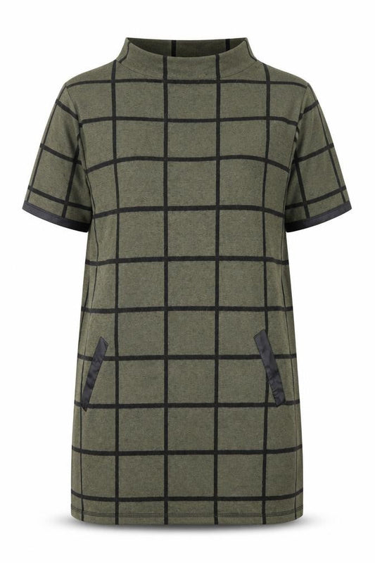 Select Womens Brown Plaid  Pullover Jumper Size 14