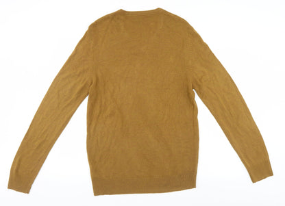Preloved Peacocks Mens Brown   Pullover Jumper Size L - Back