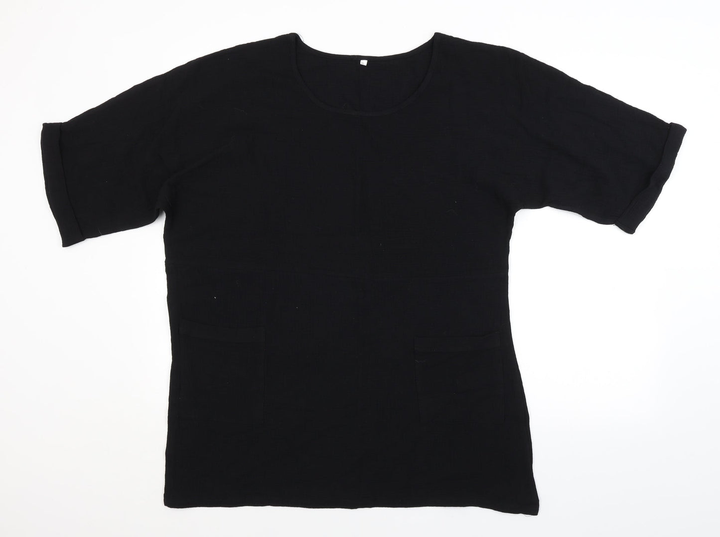 Preworn Womens Black   Basic Blouse Size XL