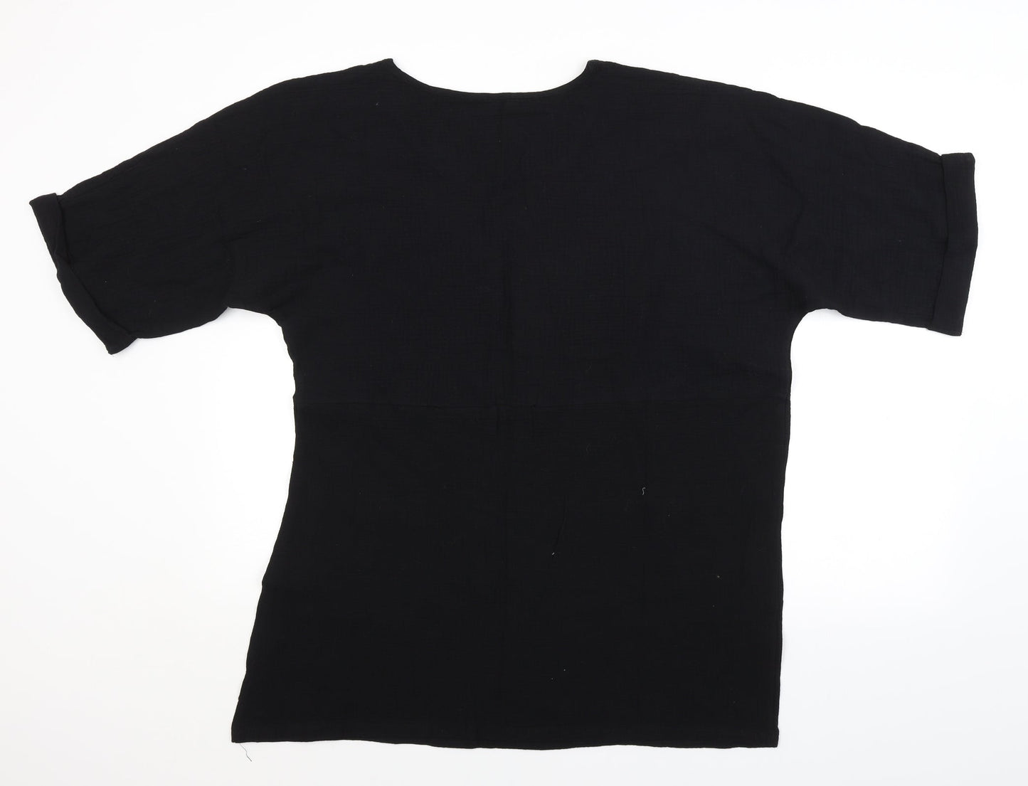 Preworn Womens Black   Basic Blouse Size XL