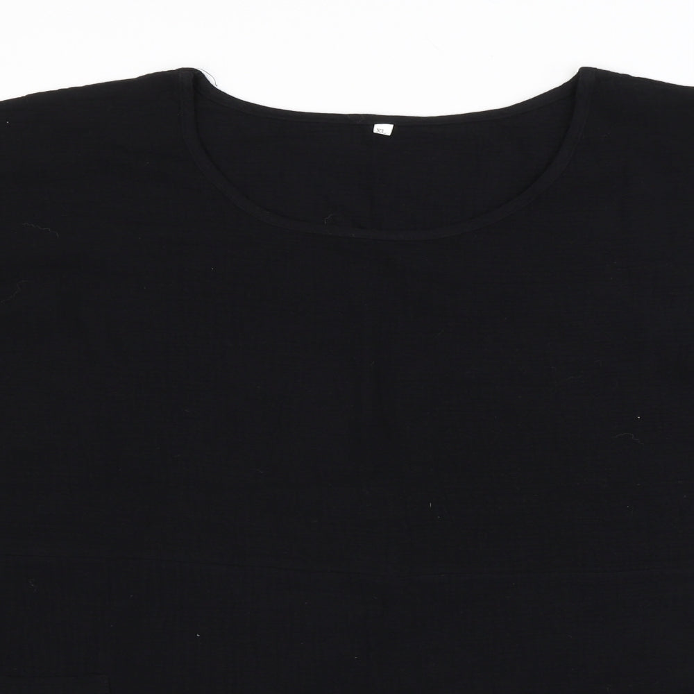 Preworn Womens Black   Basic Blouse Size XL