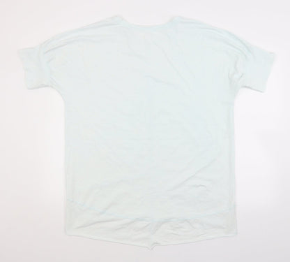 Preworn Womens Blue   Basic T-Shirt Size XL