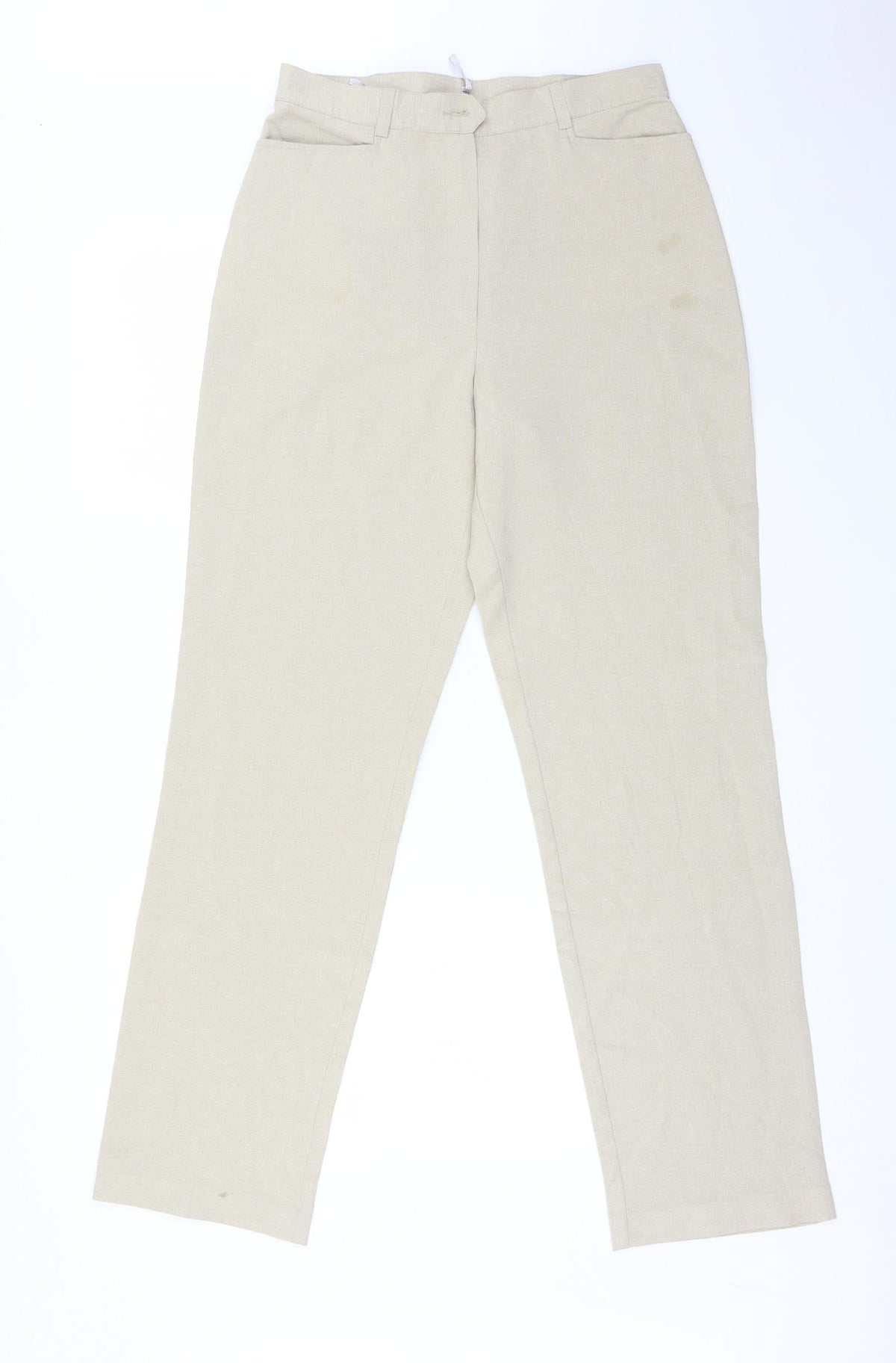 Preworn Womens Beige   Trousers  Size 12 L30 in