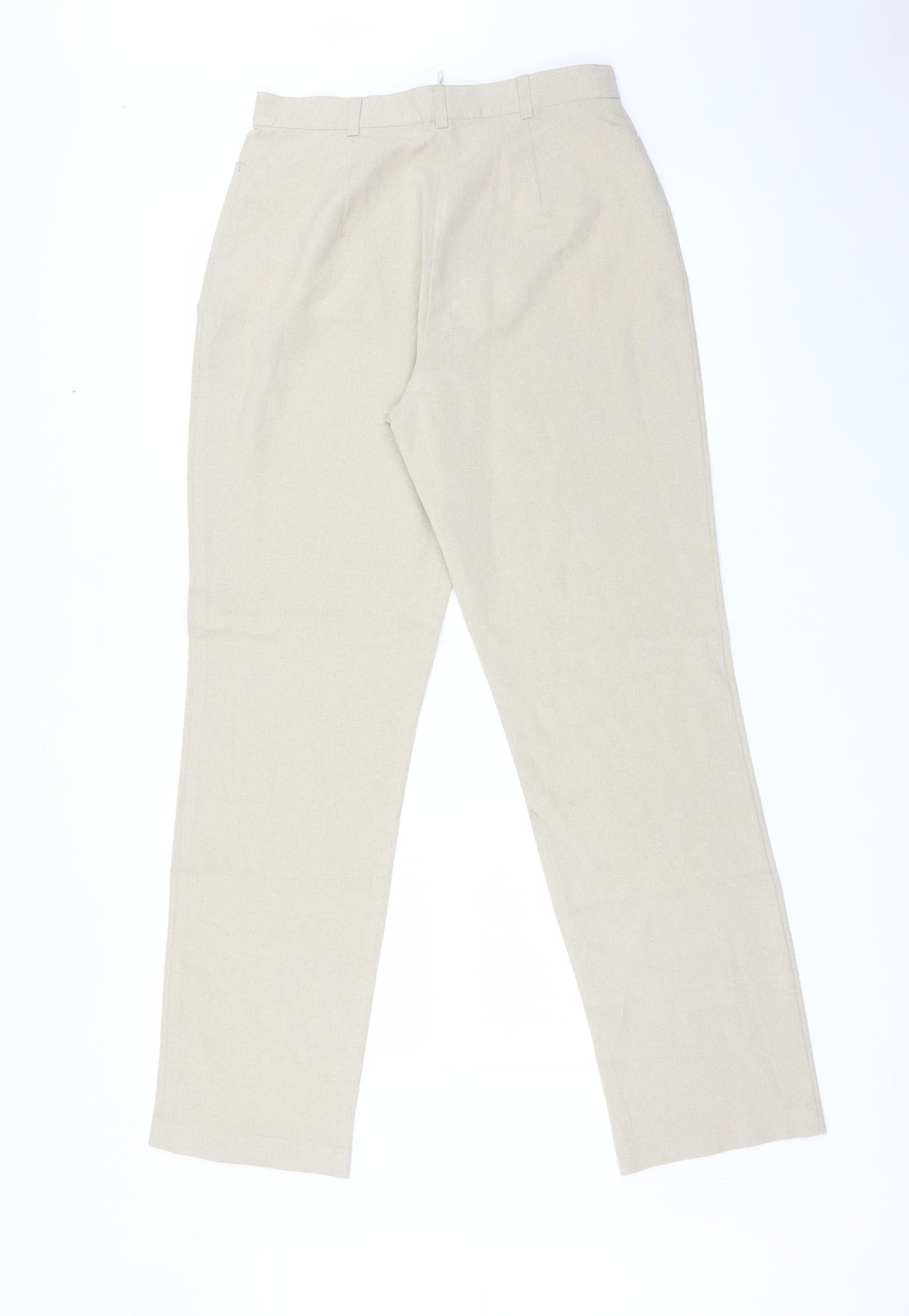 Preworn Womens Beige   Trousers  Size 12 L30 in
