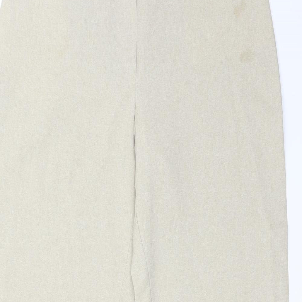 Preworn Womens Beige   Trousers  Size 12 L30 in