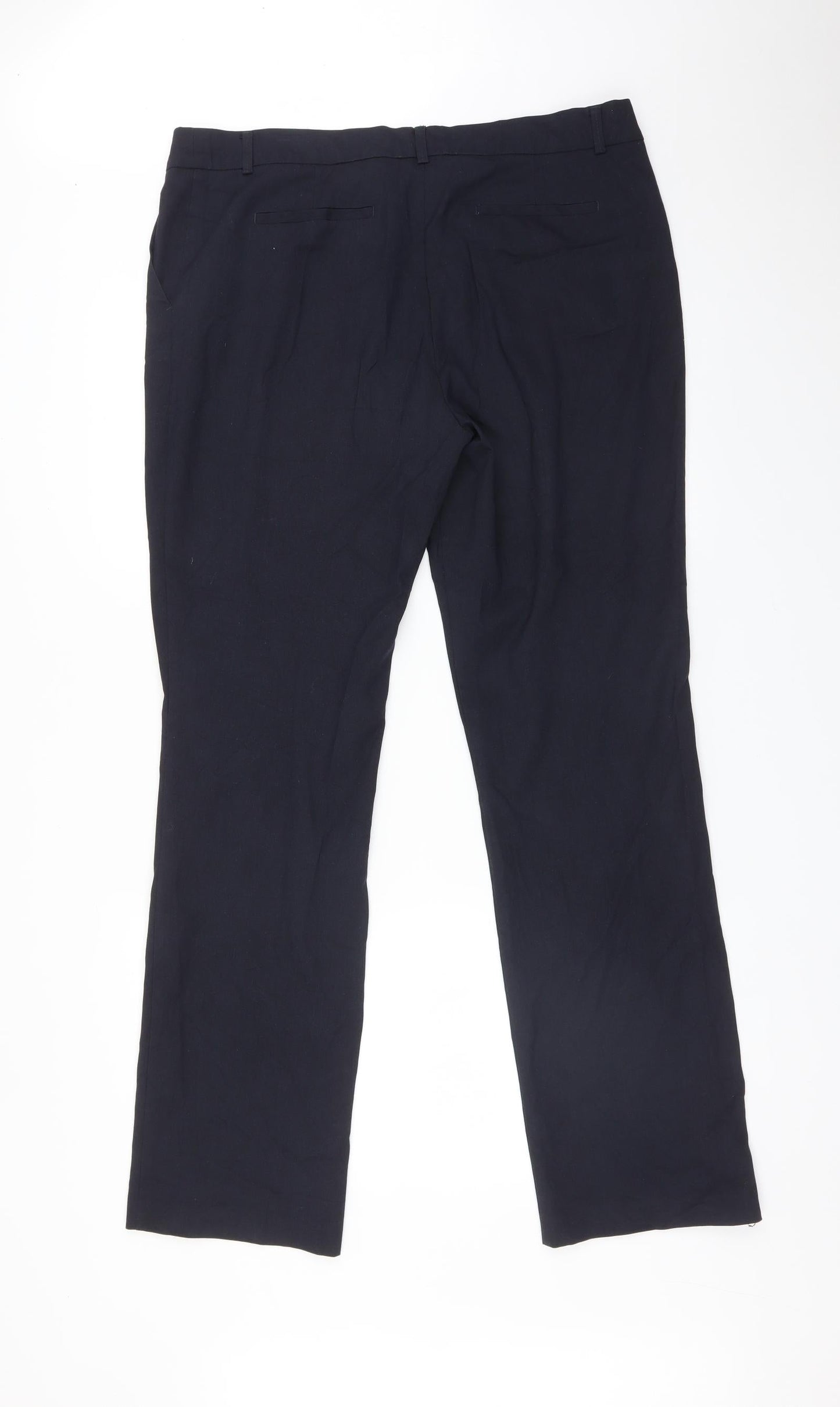 Yessica Womens Blue   Trousers  Size 14 L31 in