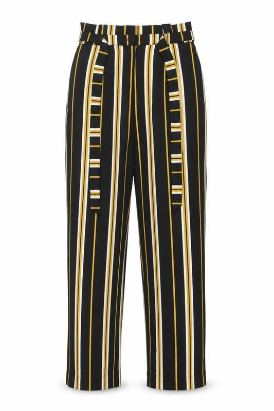 SOAKED  Womens Multicoloured Striped  Carrot Trousers Size S L28 in