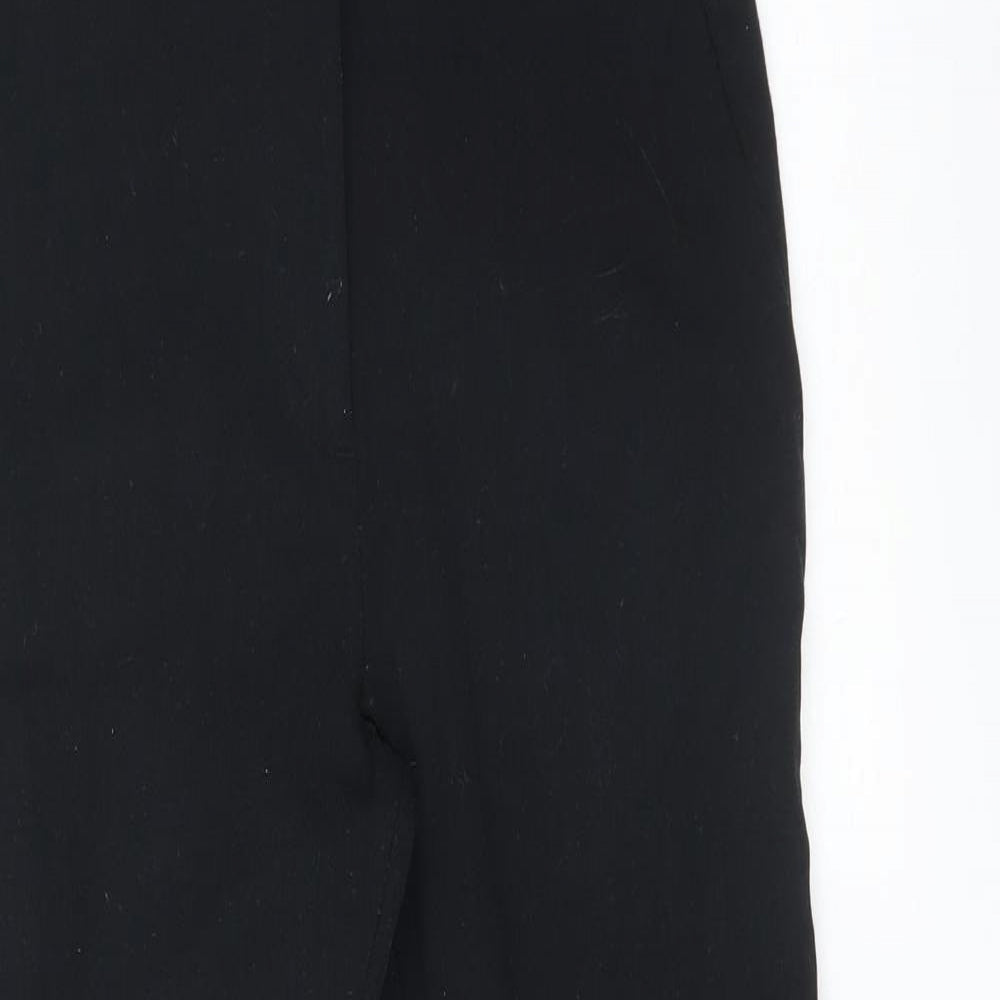 M&S Womens Black   Trousers  Size 8 L25 in