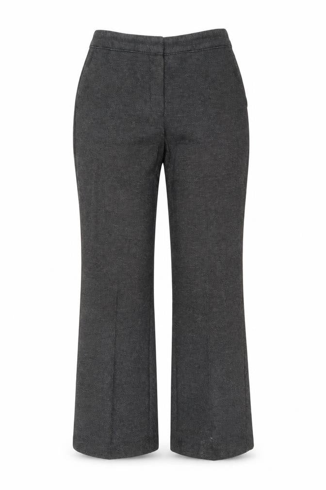 Next Womens Black Geometric  Trousers  Size 10 L28 in