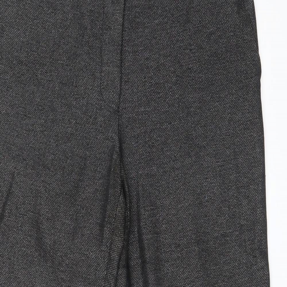 Next Womens Black Geometric  Trousers  Size 10 L28 in