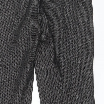Next Womens Black Geometric  Trousers  Size 10 L28 in