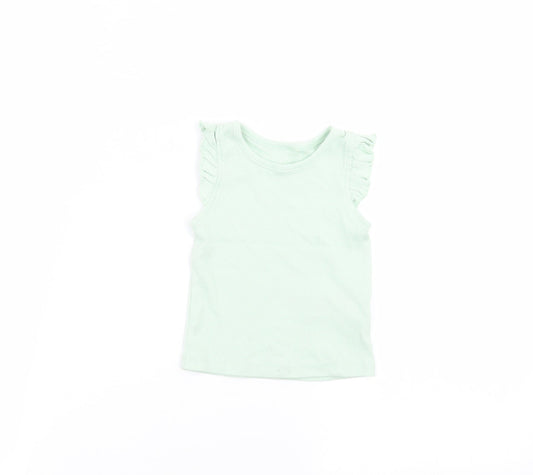 Primark Baby Green   Basic T-Shirt Size 6-9 Months