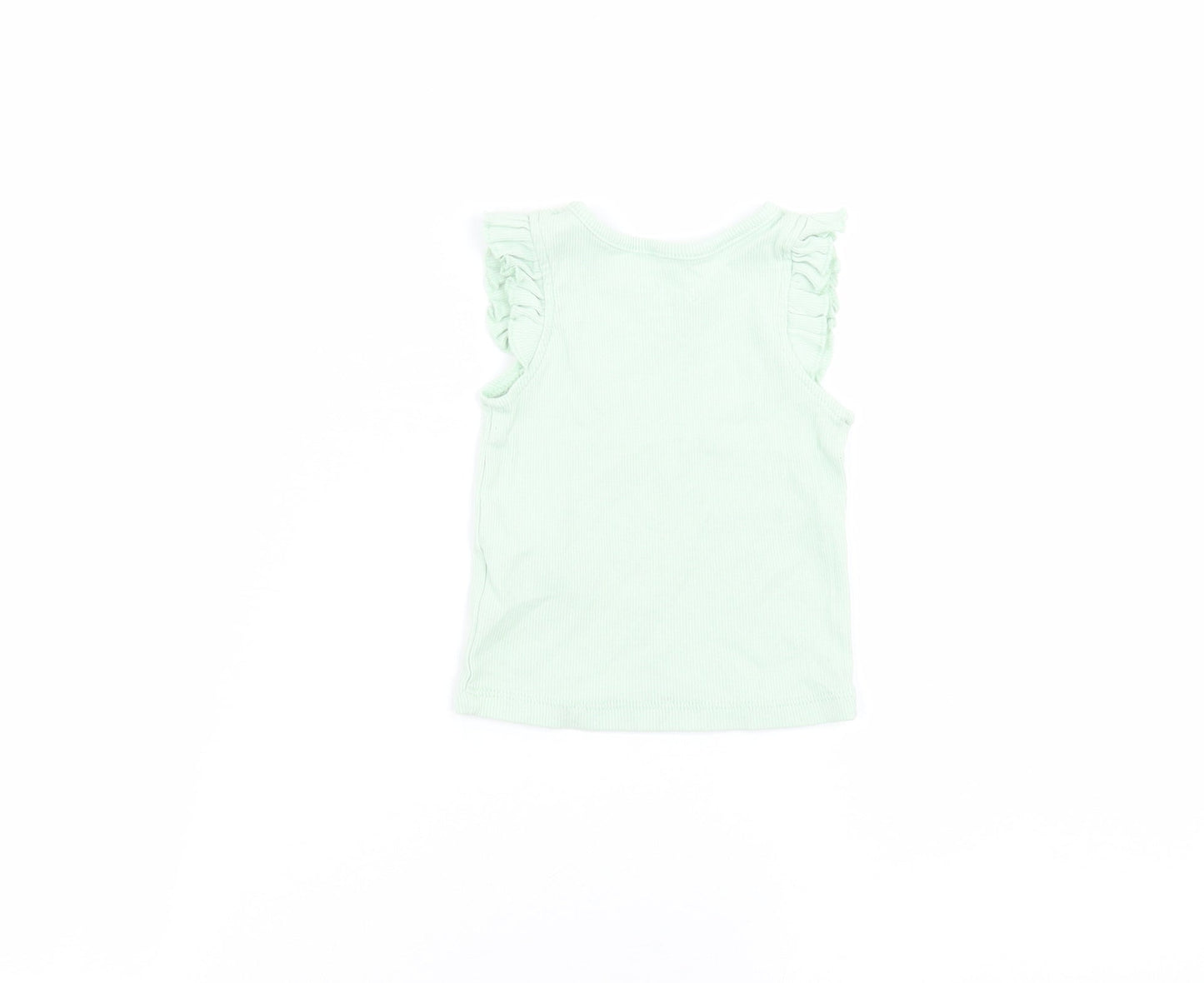 Primark Baby Green   Basic T-Shirt Size 6-9 Months