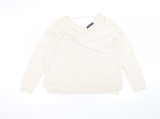 Marks and Spencer Womens Beige   Pullover Jumper Size 18