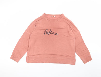 Marks & Spencer Womens Pink   Pullover Jumper Size 14