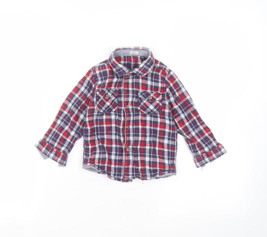 Preworn Baby Blue   Basic Button-Up Size 12 Months