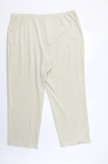 Preloved ELVI Womens Beige   Trousers  Size 26 L29 in - Back