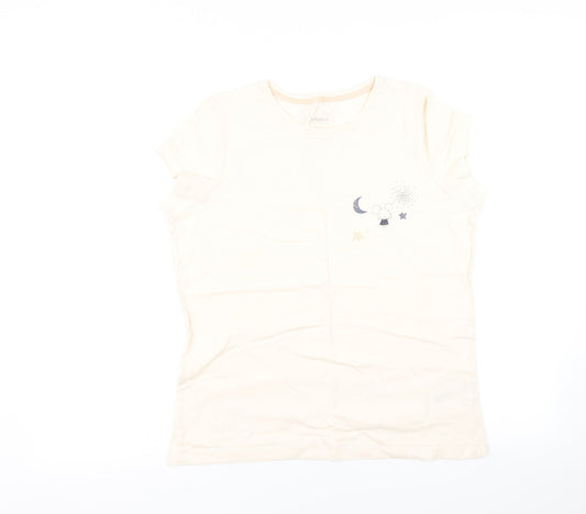 Nutmeg Womens Beige    Pyjama Top Size 12