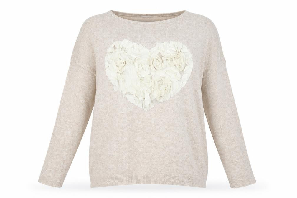 Mirami Womens Beige   Pullover Jumper Size M