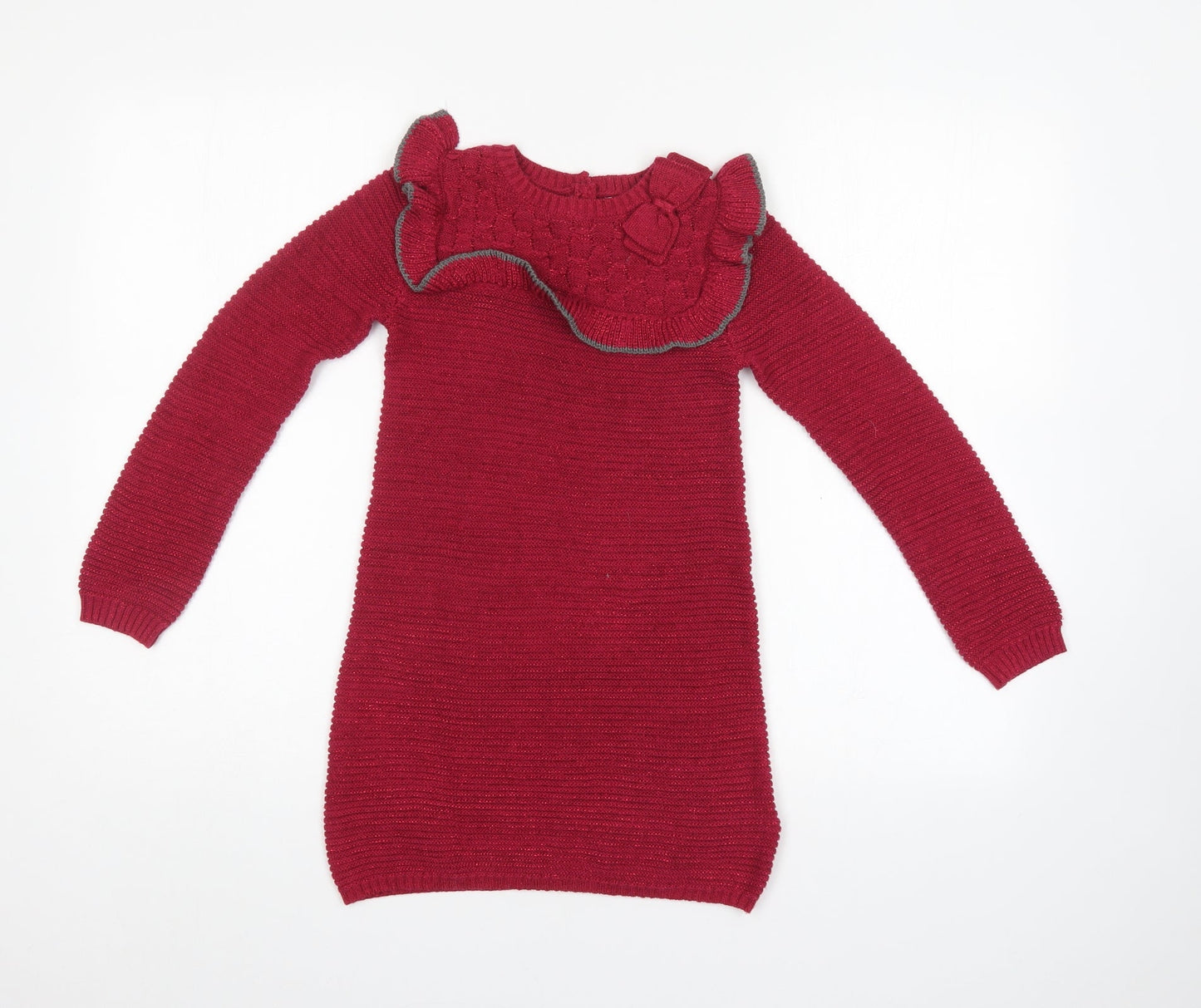 Miss Mona Mouse Girls Purple   Pullover Jumper Size 5-6 Years