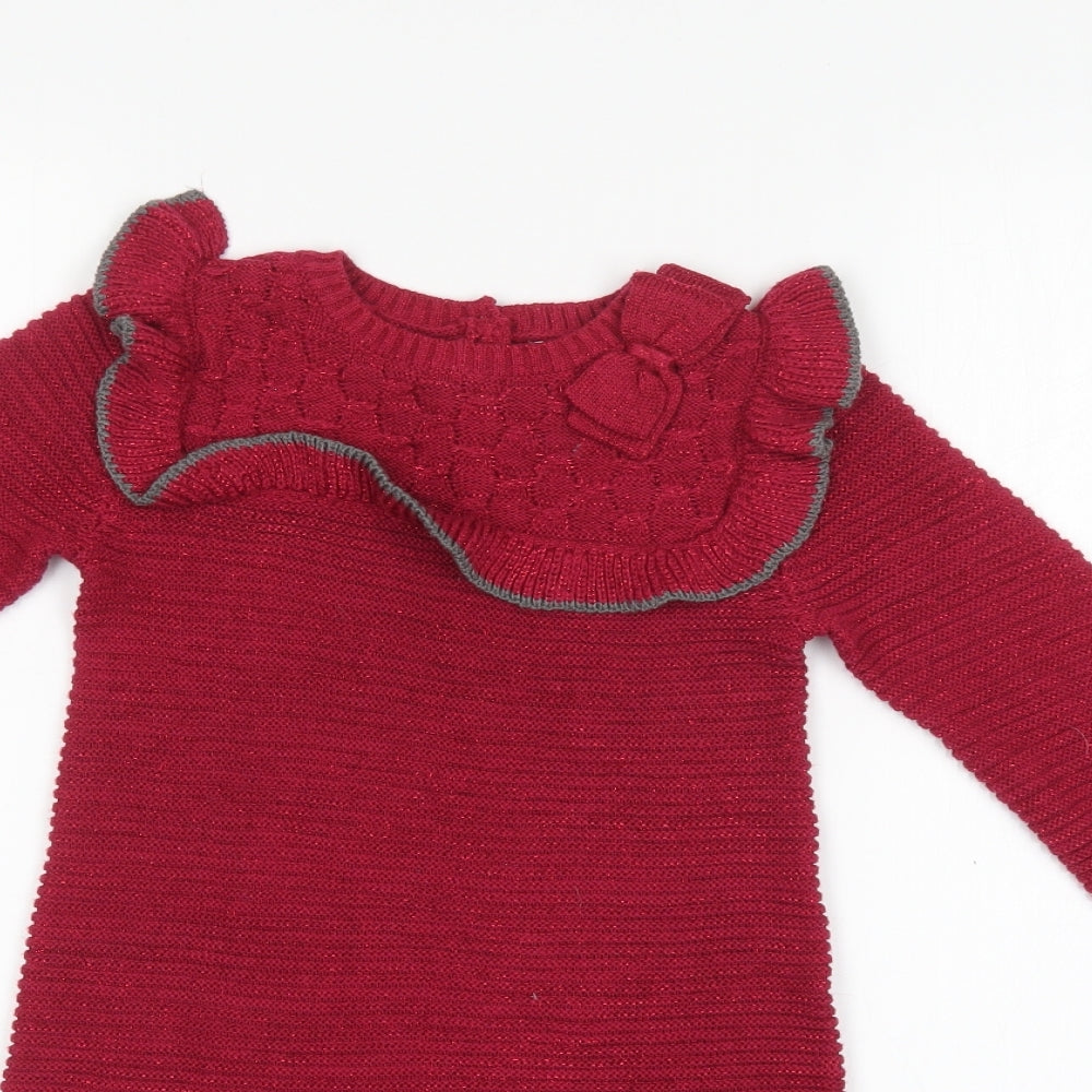 Miss Mona Mouse Girls Purple   Pullover Jumper Size 5-6 Years