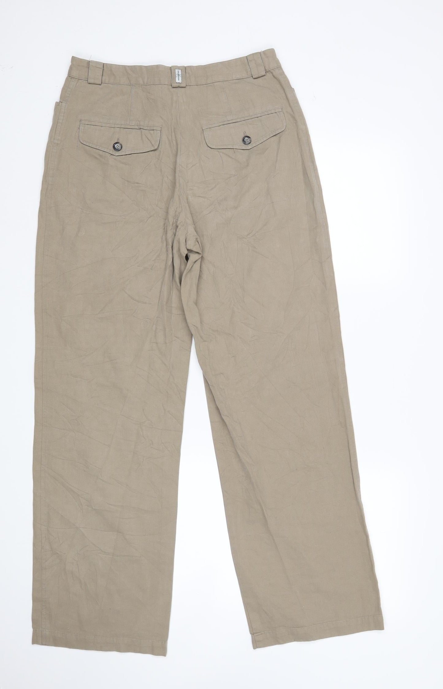 Kellerman Womens Beige   Straight Jeans Size 12 L30 in