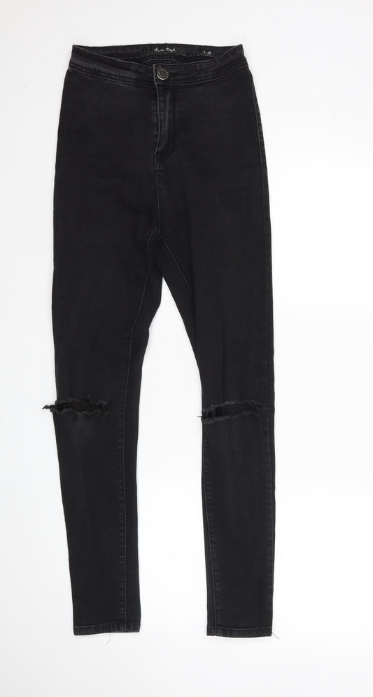 Denim Club Womens Black   Skinny Jeans Size 8 L27 in
