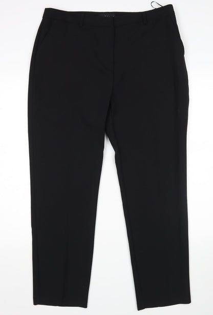 Preworn Womens Black   Trousers  Size 16 L29 in