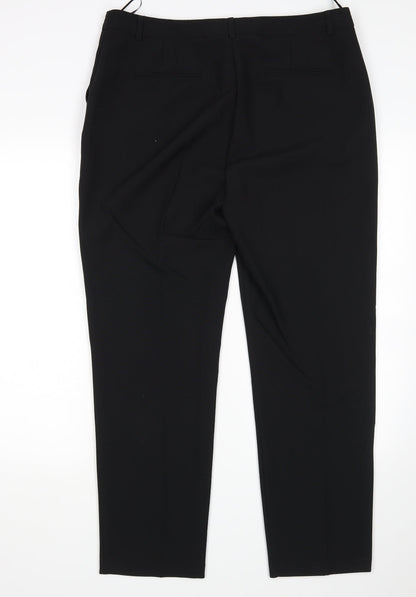 Preworn Womens Black   Trousers  Size 16 L29 in