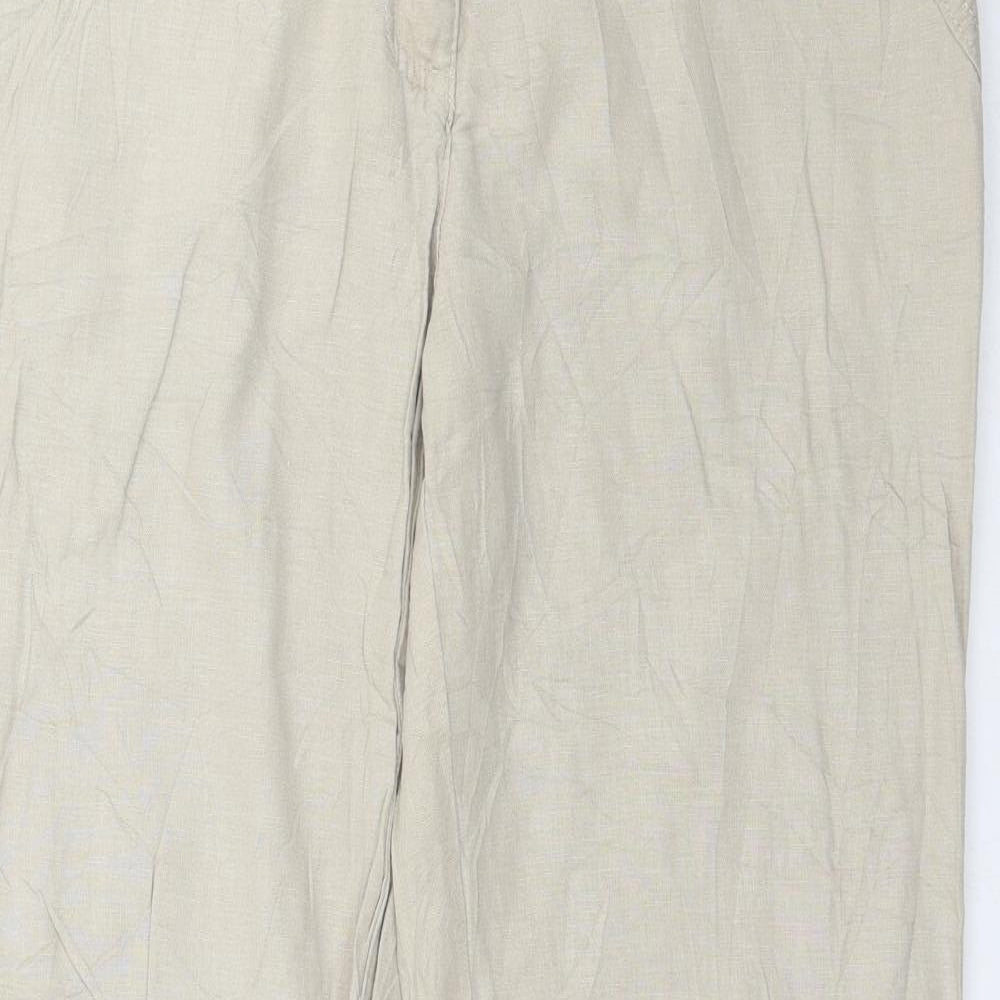 Canda Womens Beige   Trousers  Size 14 L30 in