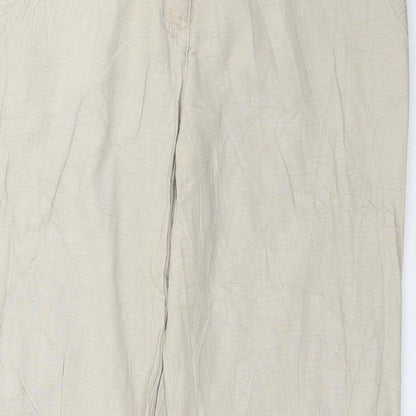 Canda Womens Beige   Trousers  Size 14 L30 in