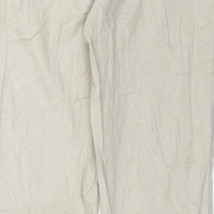 Canda Womens Beige   Trousers  Size 14 L30 in