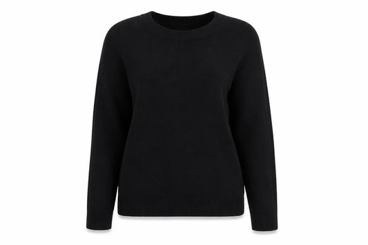 Tu Womens Black  Knit Pullover Jumper Size 10