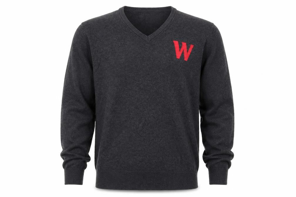 Premier Mens Grey  Knit Pullover Jumper Size M  - W