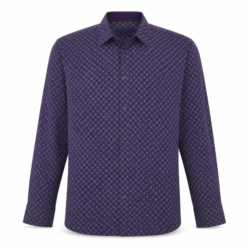 NEXT Mens Purple Floral   Button-Up Size 16