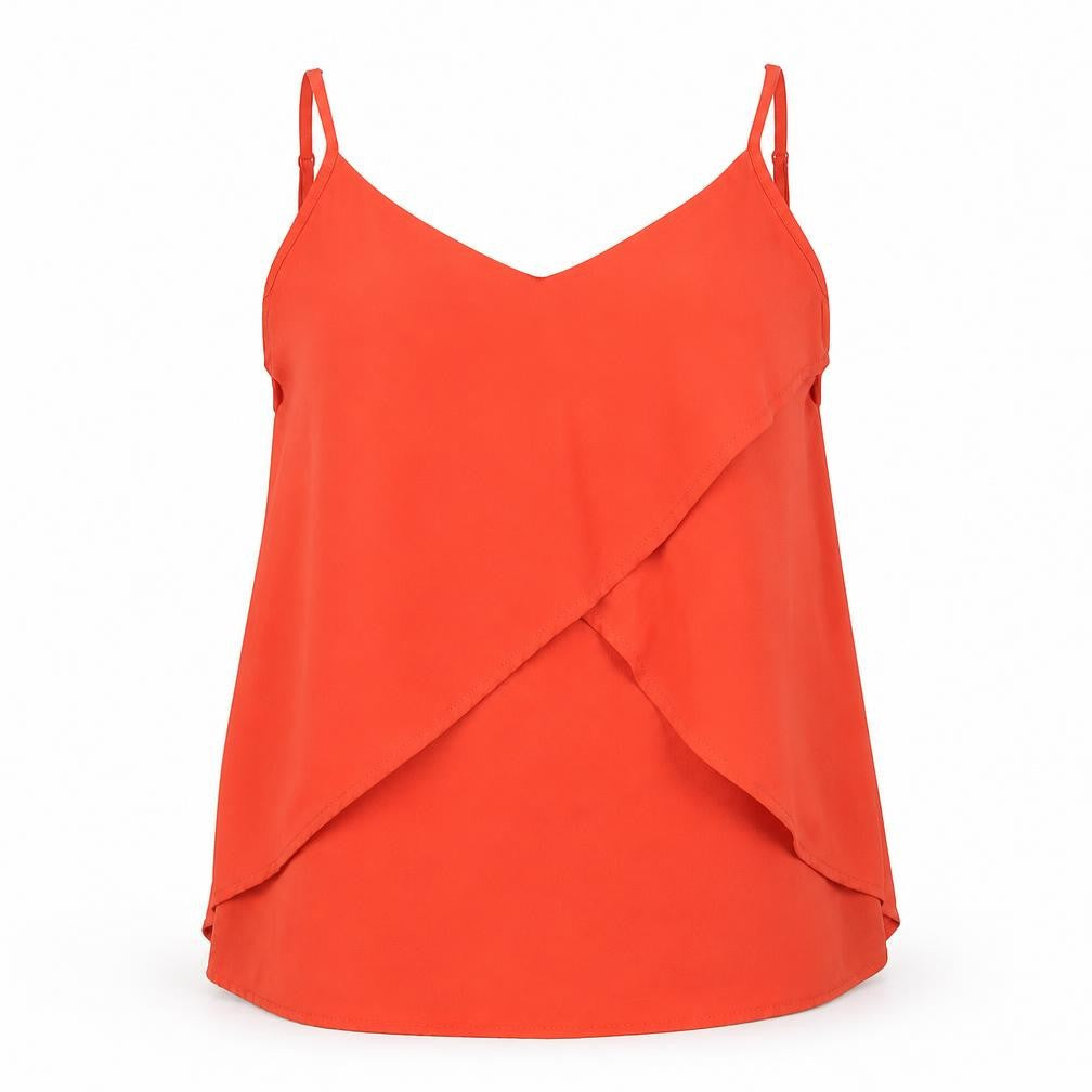 Miss Selfridge Womens Red   Basic Tank Size 4