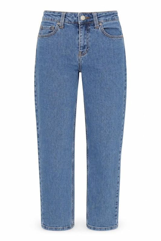 Bershka Womens Blue  Denim Straight Jeans Size 4 L24 in