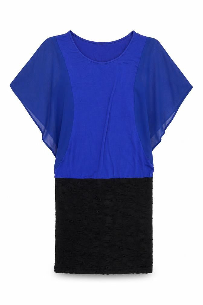 Zebra Womens Blue   T-Shirt Dress  Size S