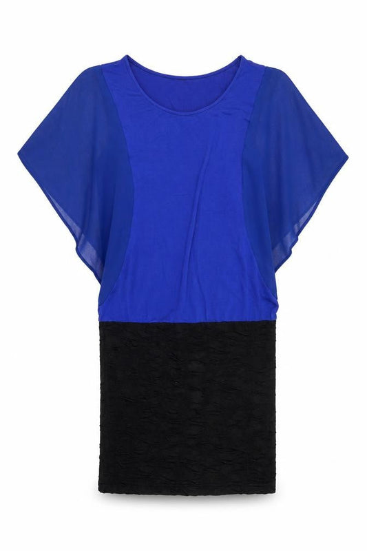 Zebra Womens Blue   T-Shirt Dress  Size S