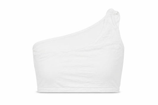 PRETTYLITTLETHING Womens White   Cropped T-Shirt Size 10