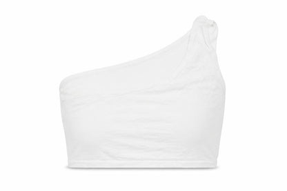 PRETTYLITTLETHING Womens White   Cropped T-Shirt Size 10