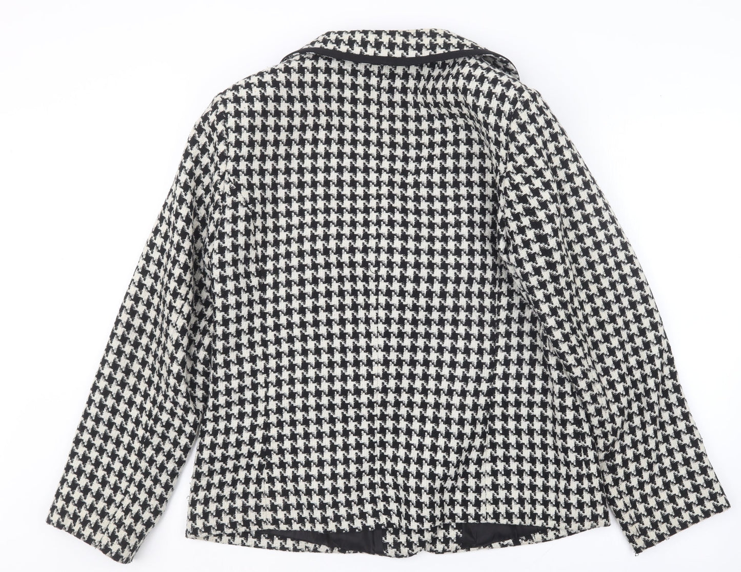 Wardrobe Womens Black Houndstooth  Jacket  Size 14