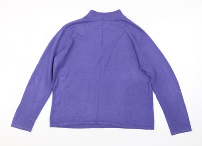 Bonmarché Womens Purple Knit Pullover Jumper Size L