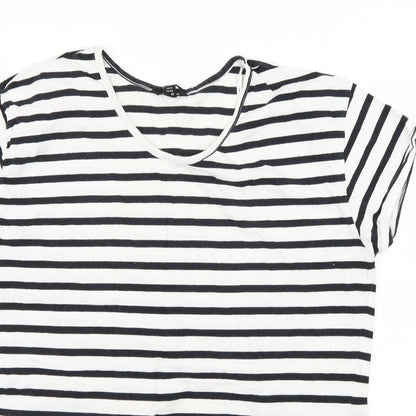 Preloved Miso Womens Multicoloured Striped  Basic T-Shirt Size 14 - Detail