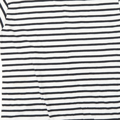 Preloved Miso Womens Multicoloured Striped  Basic T-Shirt Size 14 - Label